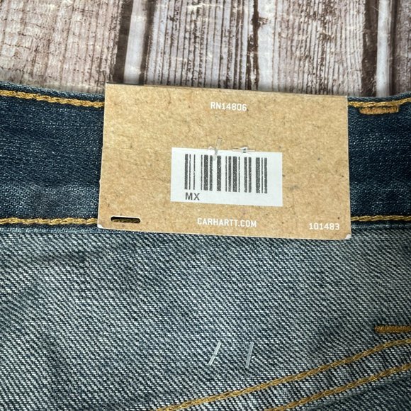 CARHARTT Men's 42 x 32 Relaxed Fit Holster Jean Medium Blue Denim NWT NEW - Picture 5 of 6